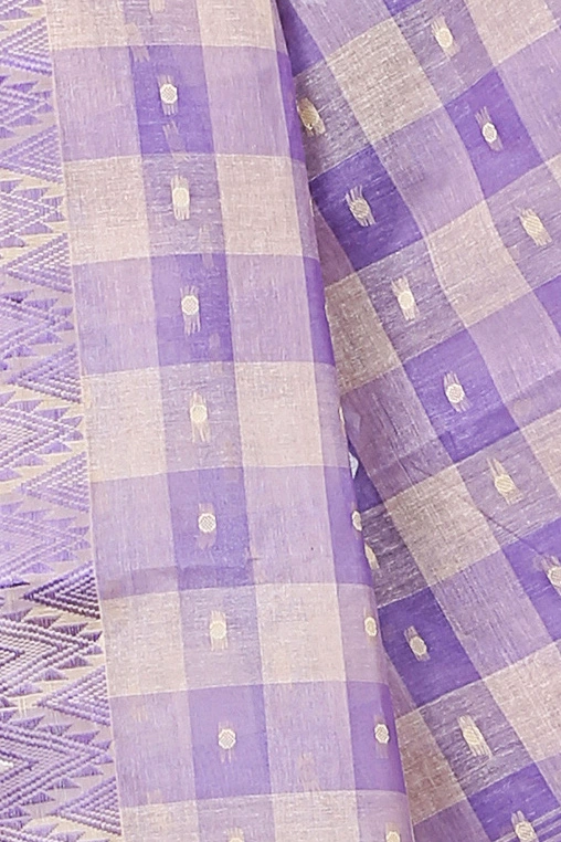 Purple Pure Cotton Niladdri Tant Saree (1338)