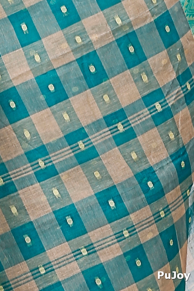Green Pure Cotton Niladdri Tant Saree (1339)
