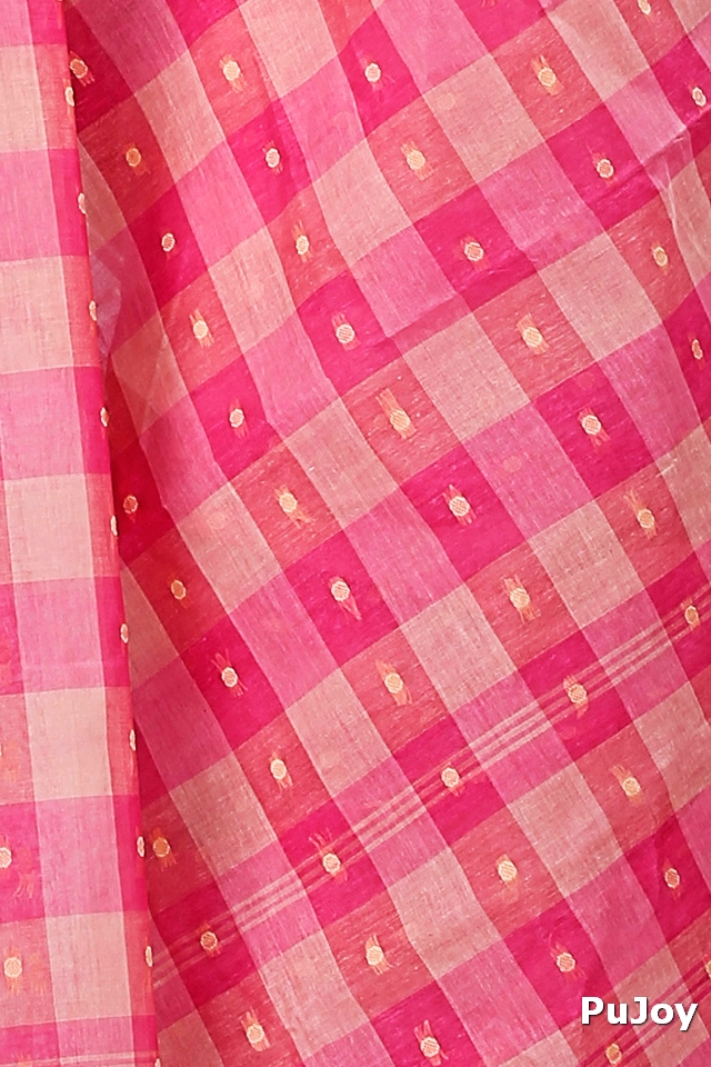 Pink Pure Cotton Niladdri Tant Saree (1342)