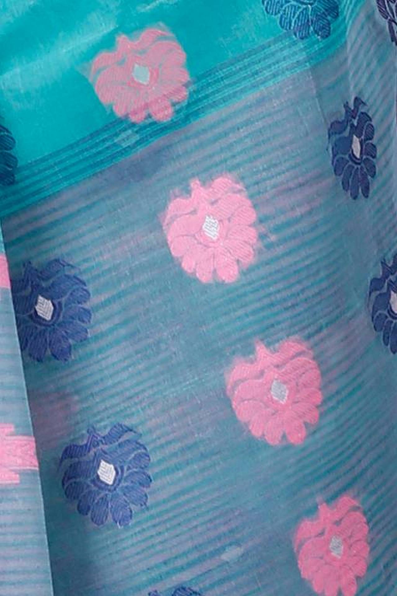 Olive Green Pure Cotton Nuri Tant Saree (1347)