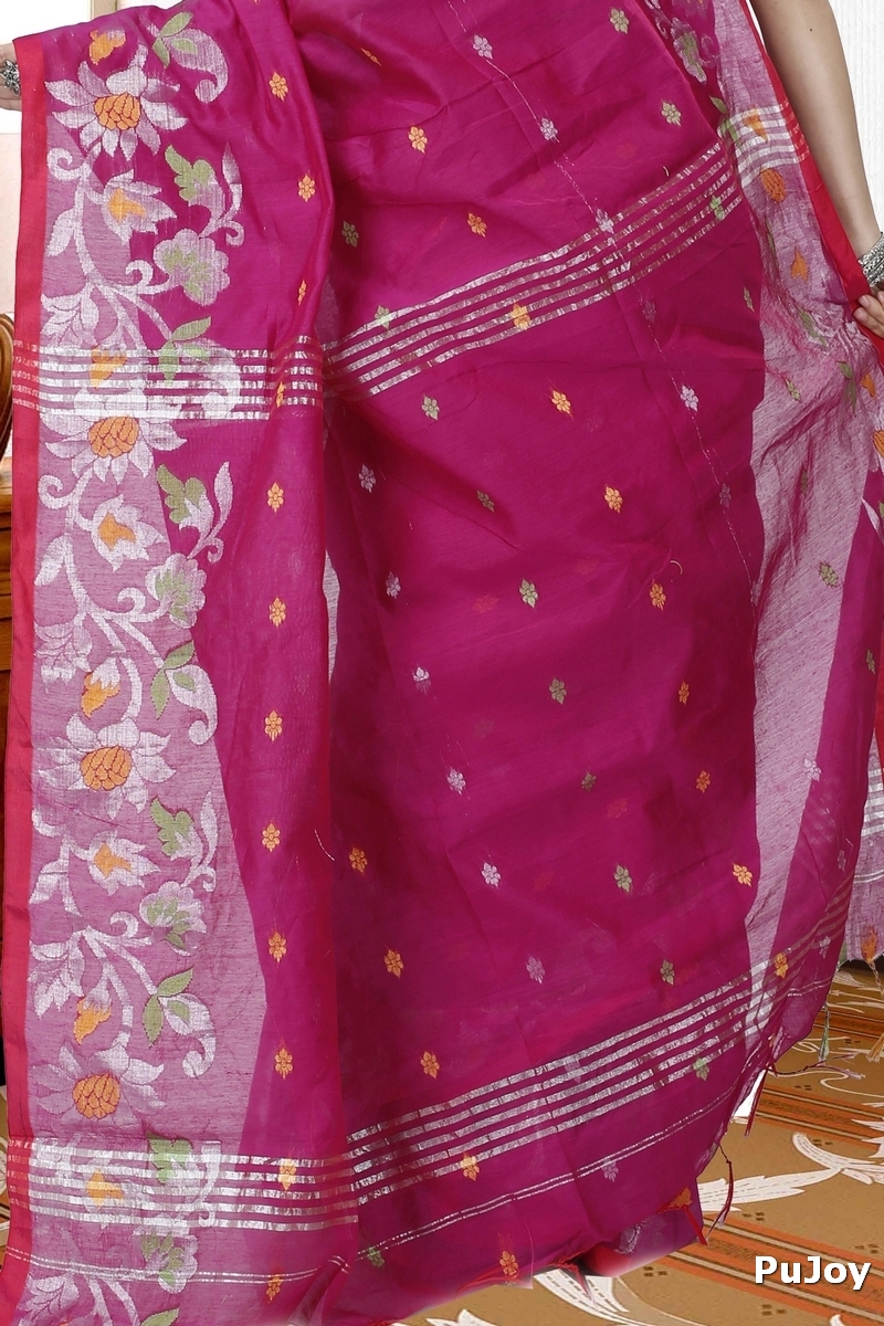 Parpel Blended Cotton Nisa Hand Loom Saree (1367)