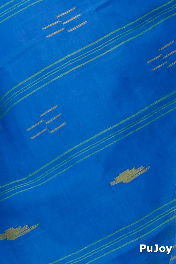 Blue Pure Cotton Naman Tant Saree (1376)