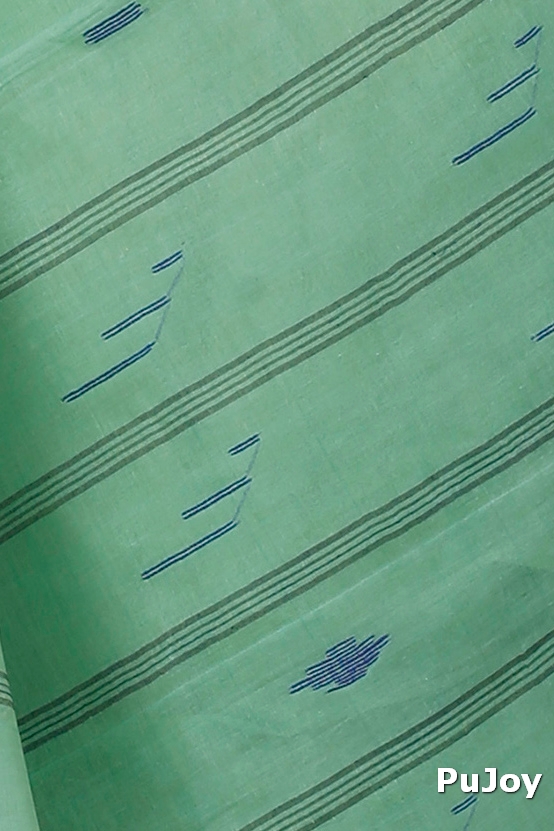 Dark Green Pure Cotton Naman Tant Saree (1377)
