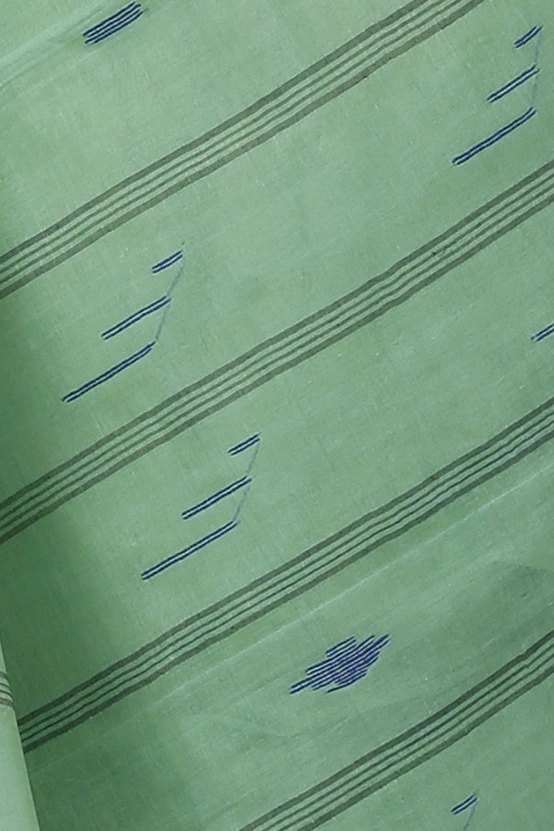 Dark Green Pure Cotton Naman Tant Saree (1377)