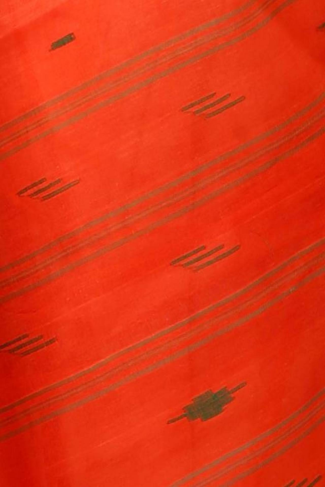 Orange Pure Cotton Naman Tant Saree (1378)