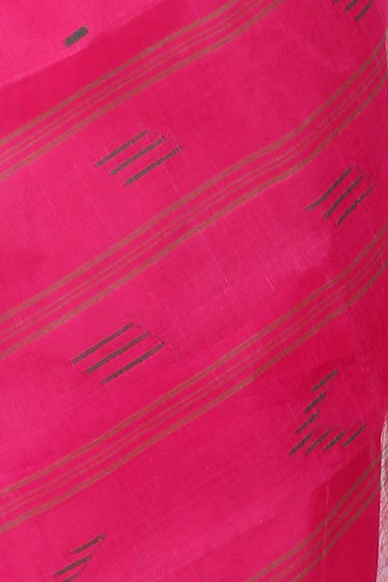 Pink Pure Cotton Naman Tant Saree (1381)