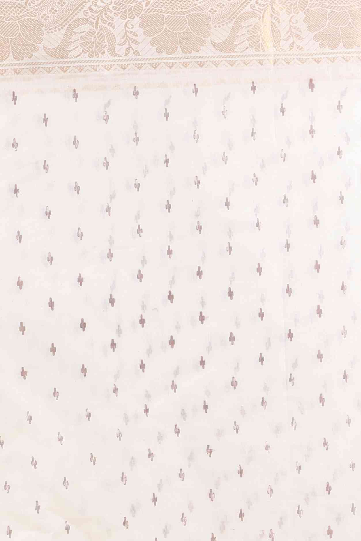 White Pure Cotton Purvi Tant Saree Print (1392)