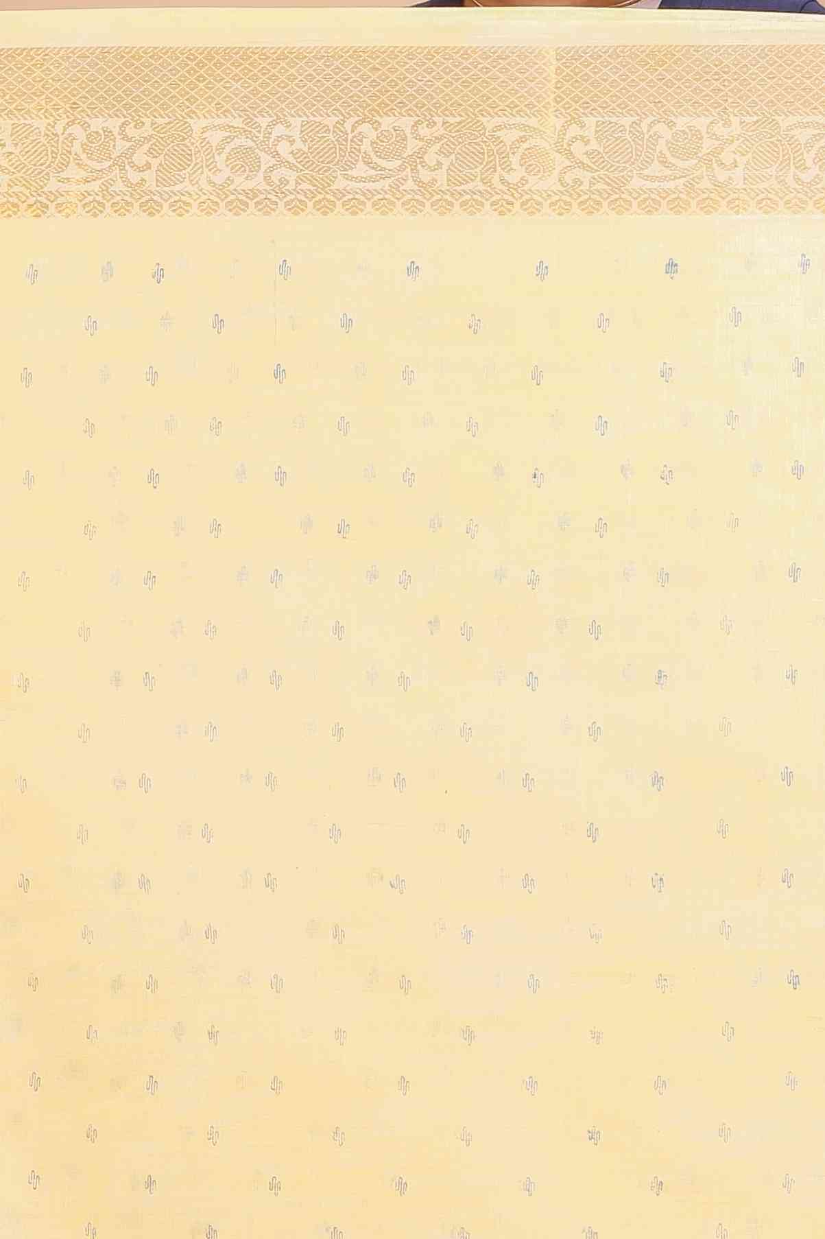 Yellow Pure Cotton Purvi Tant Saree Print (1393)