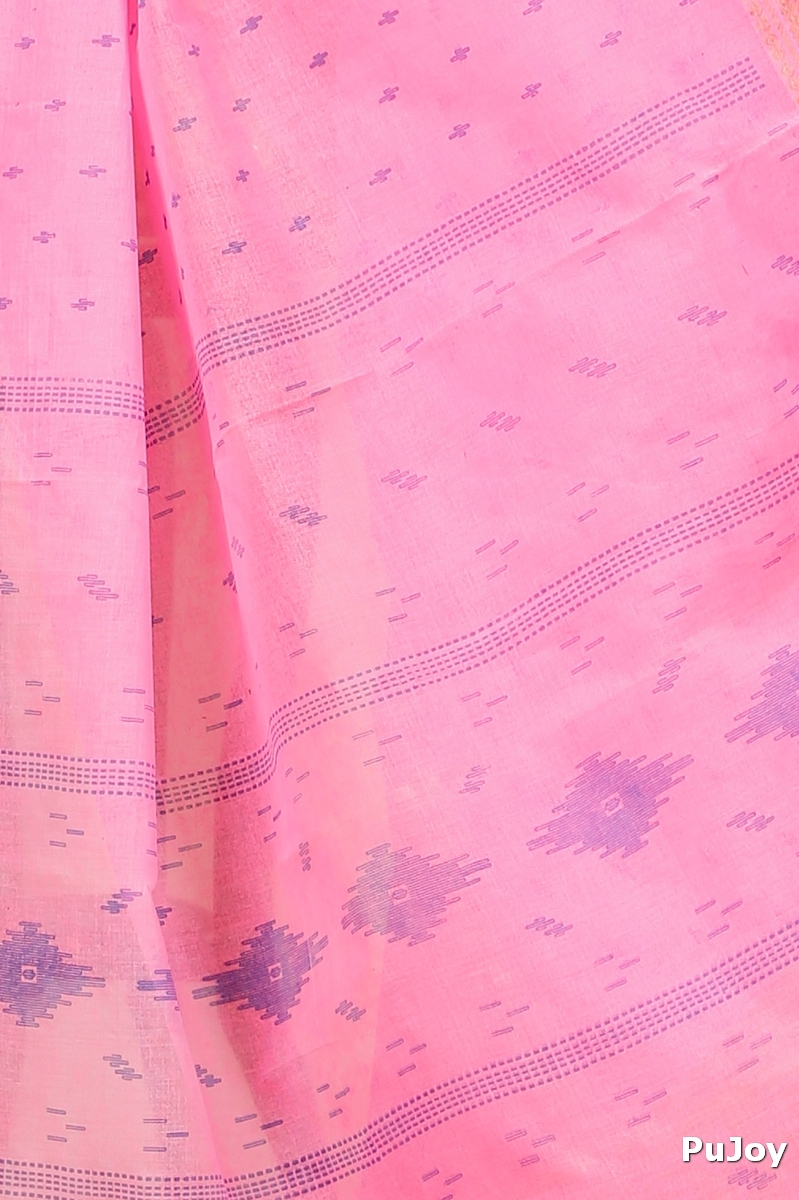 Pink Pure Cotton Purvi Tant Saree Print (1394)