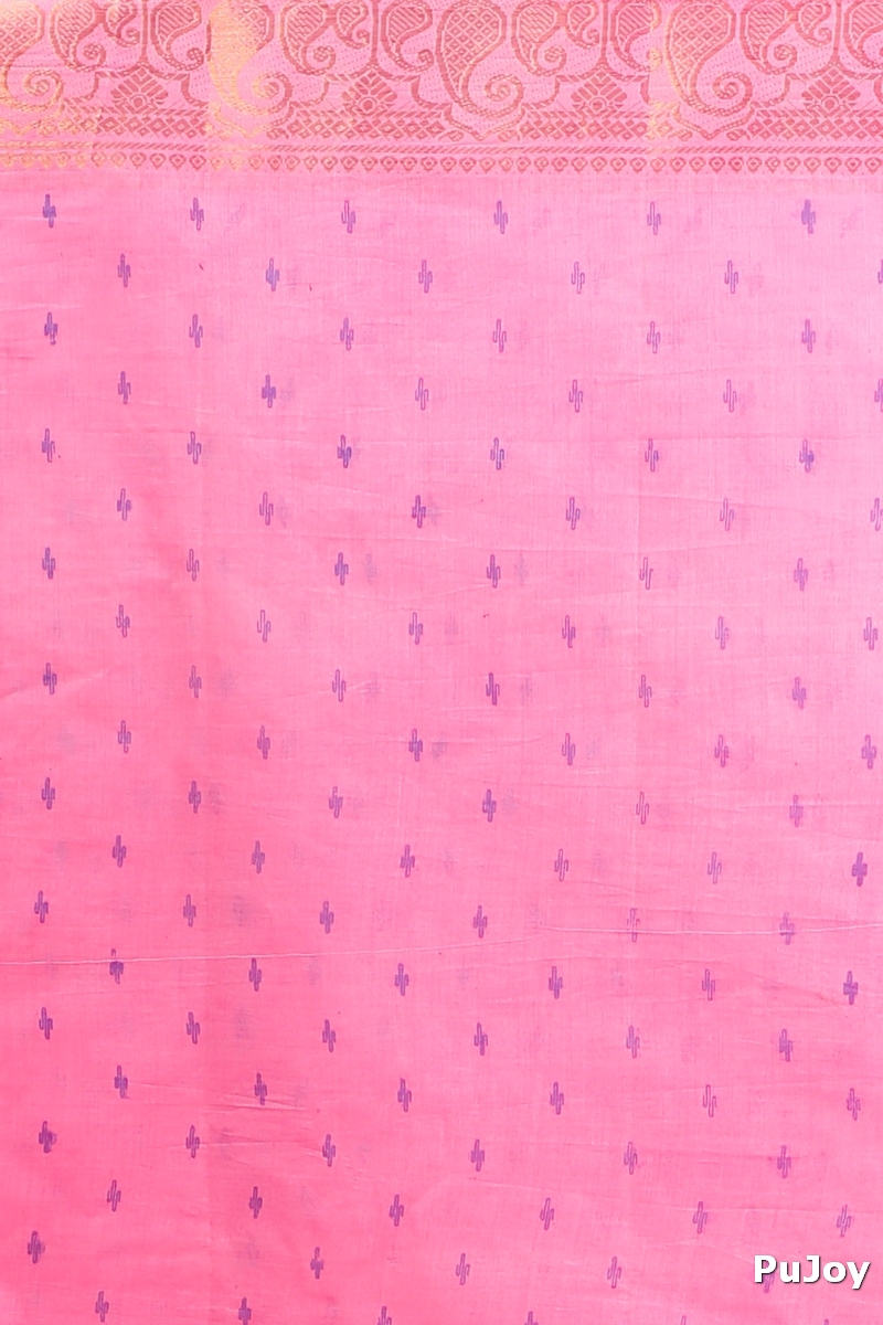 Pink Pure Cotton Purvi Tant Saree Print (1394)