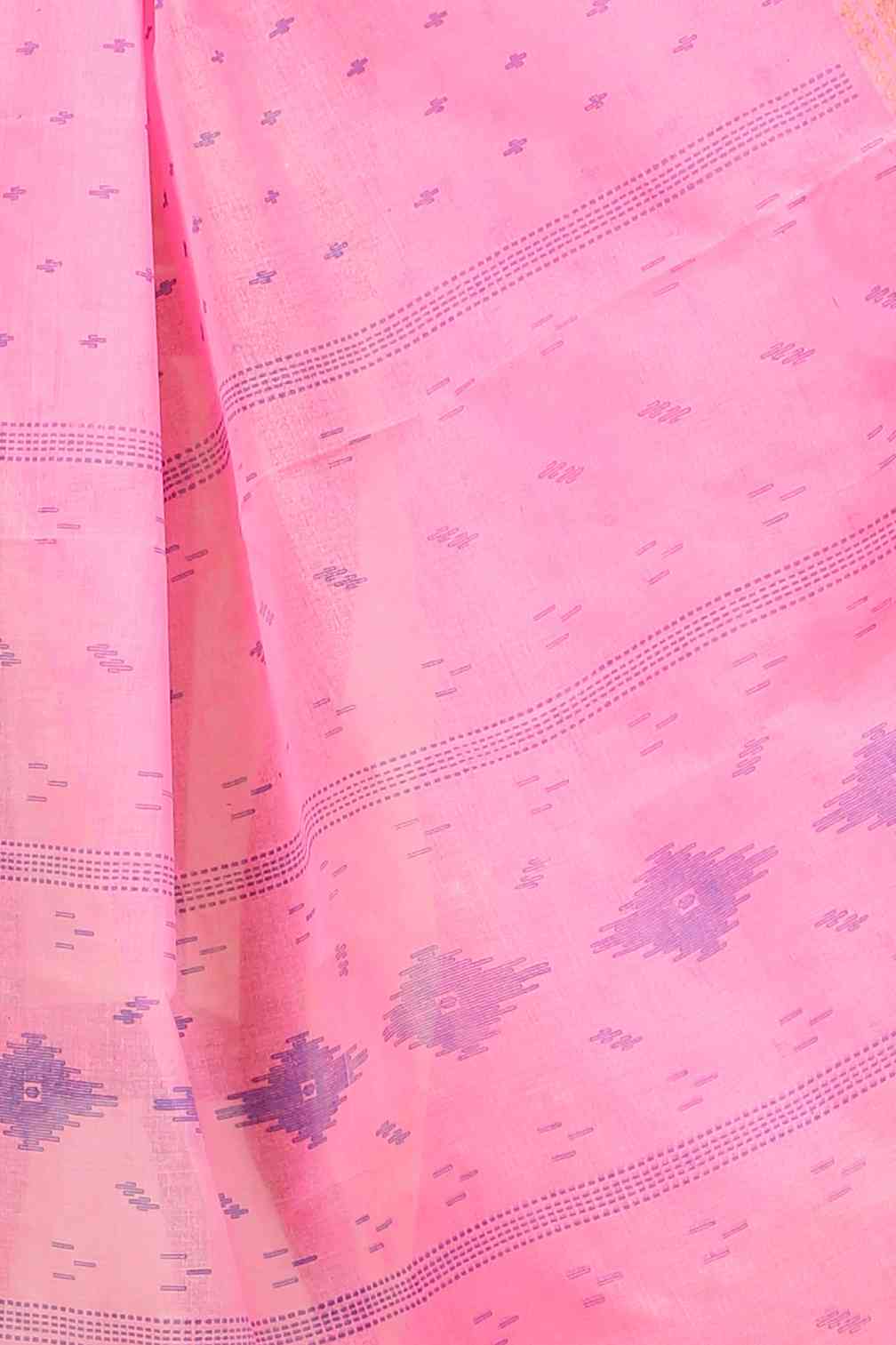 Pink Pure Cotton Purvi Tant Saree Print (1394)