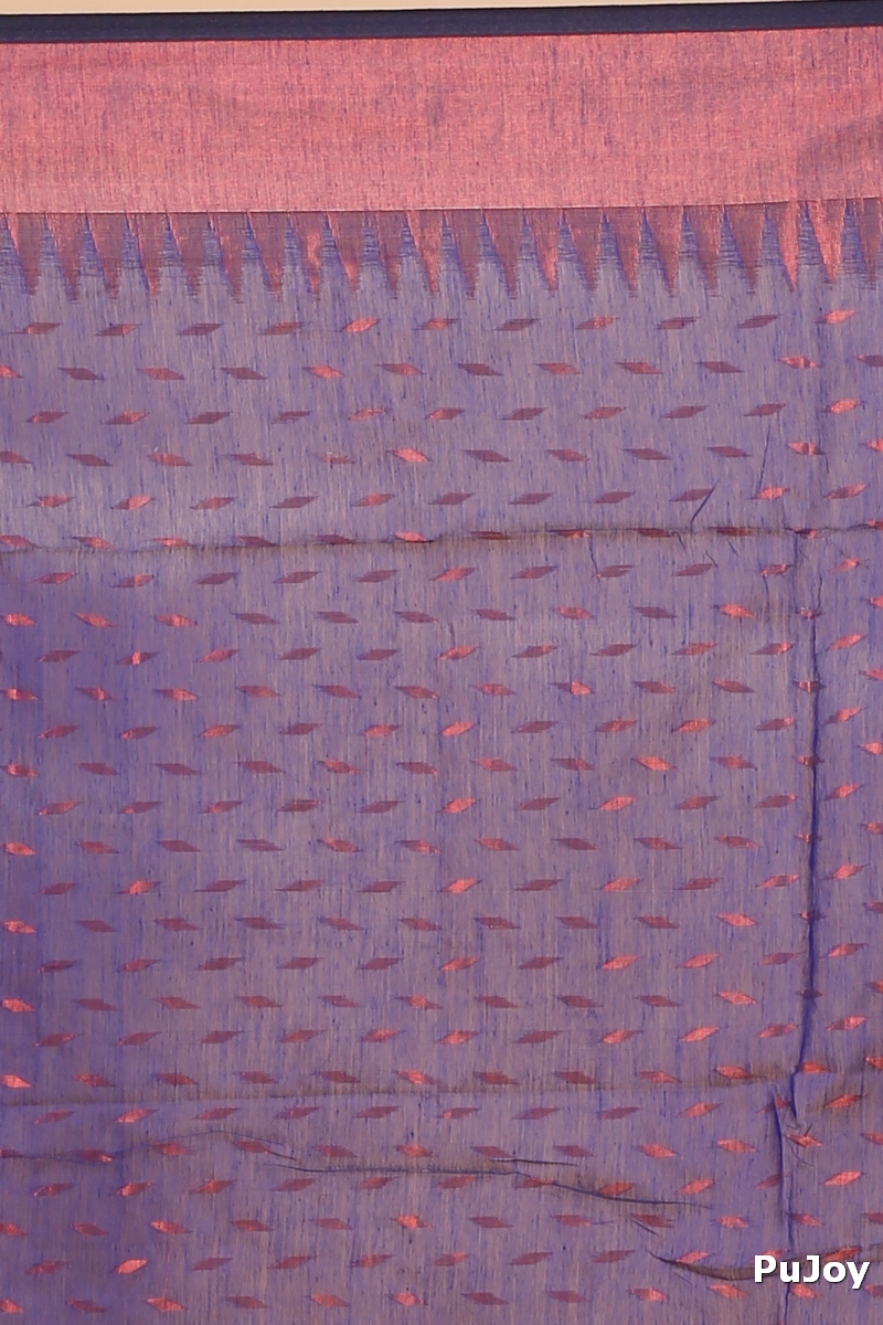 Naby Blue Blended Cotton Prisha Hand Loom Saree (1399)