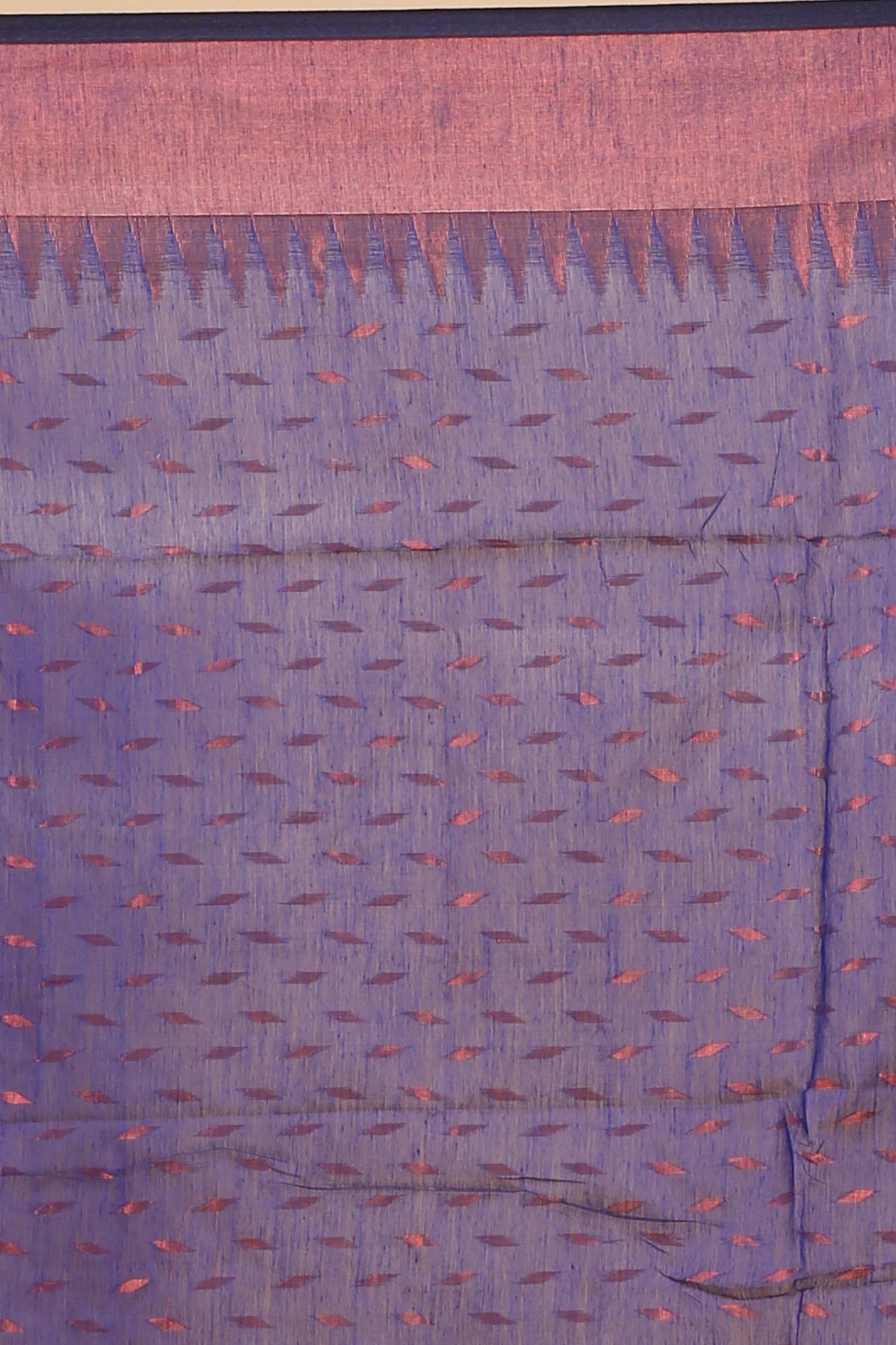 Naby Blue Blended Cotton Prisha Hand Loom Saree (1399)