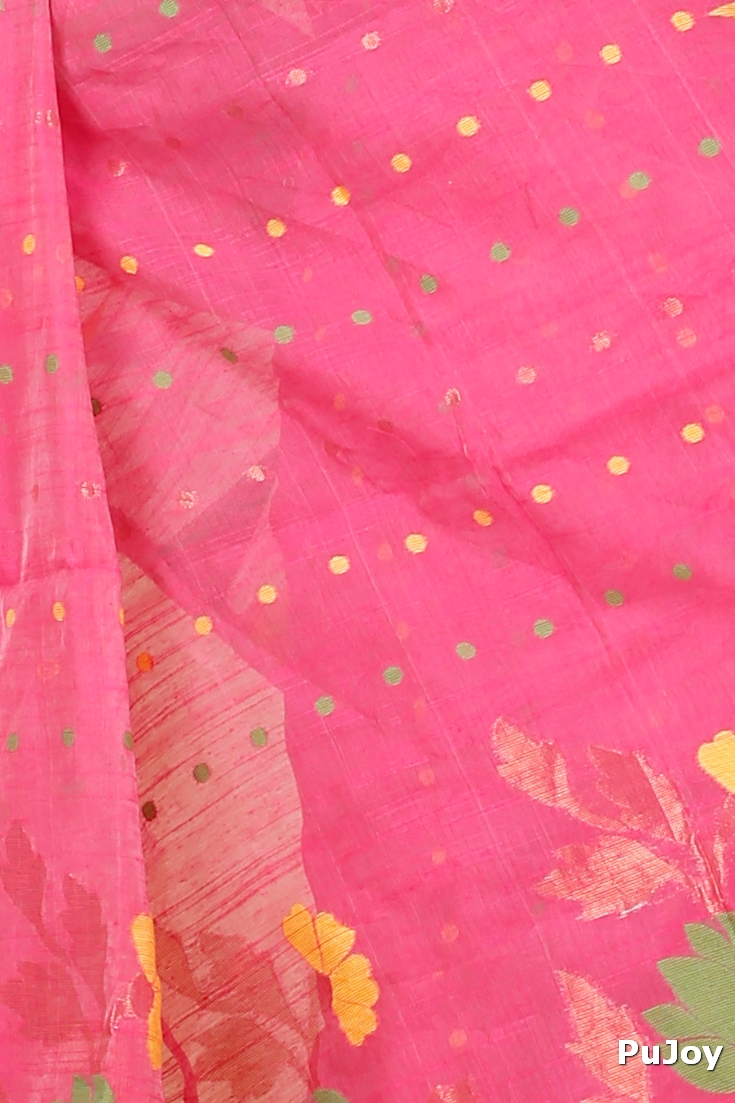 Sky Blue Blended Cotton Pilu Hand Loom Saree (1403)