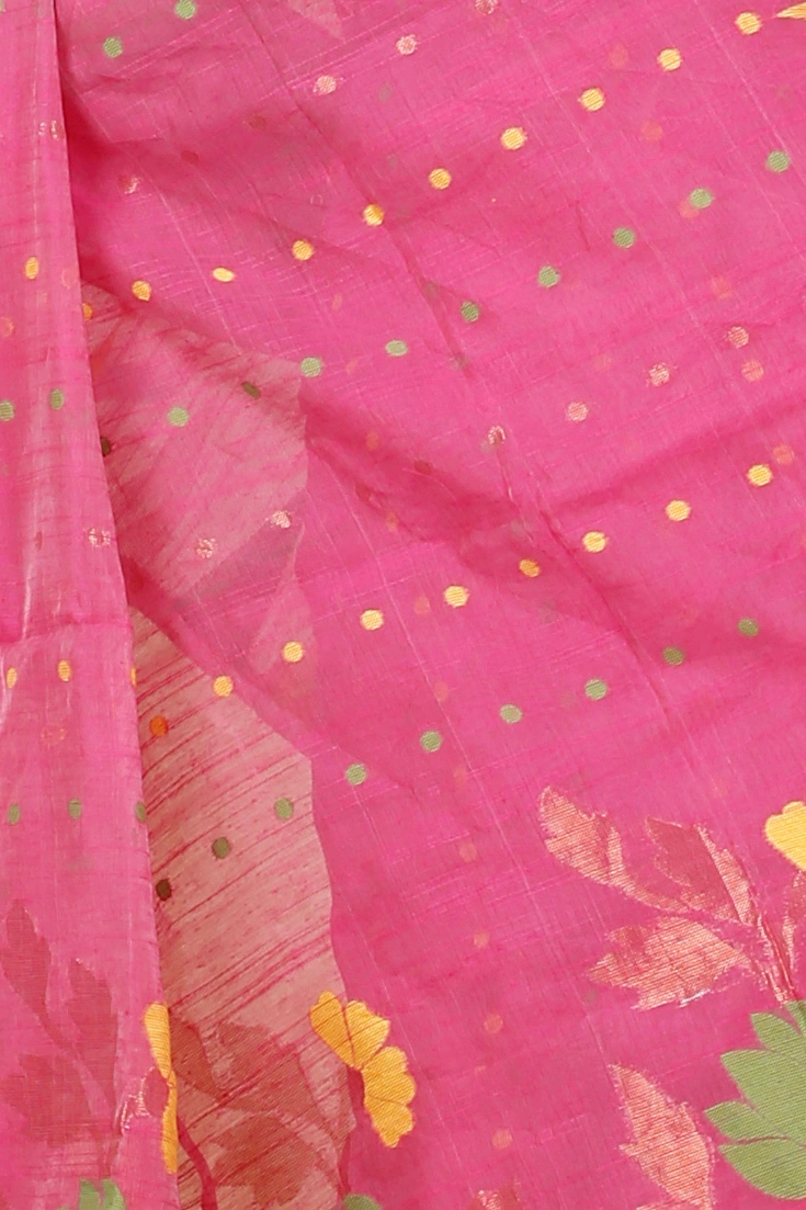 Sky Blue Blended Cotton Pilu Hand Loom Saree (1403)