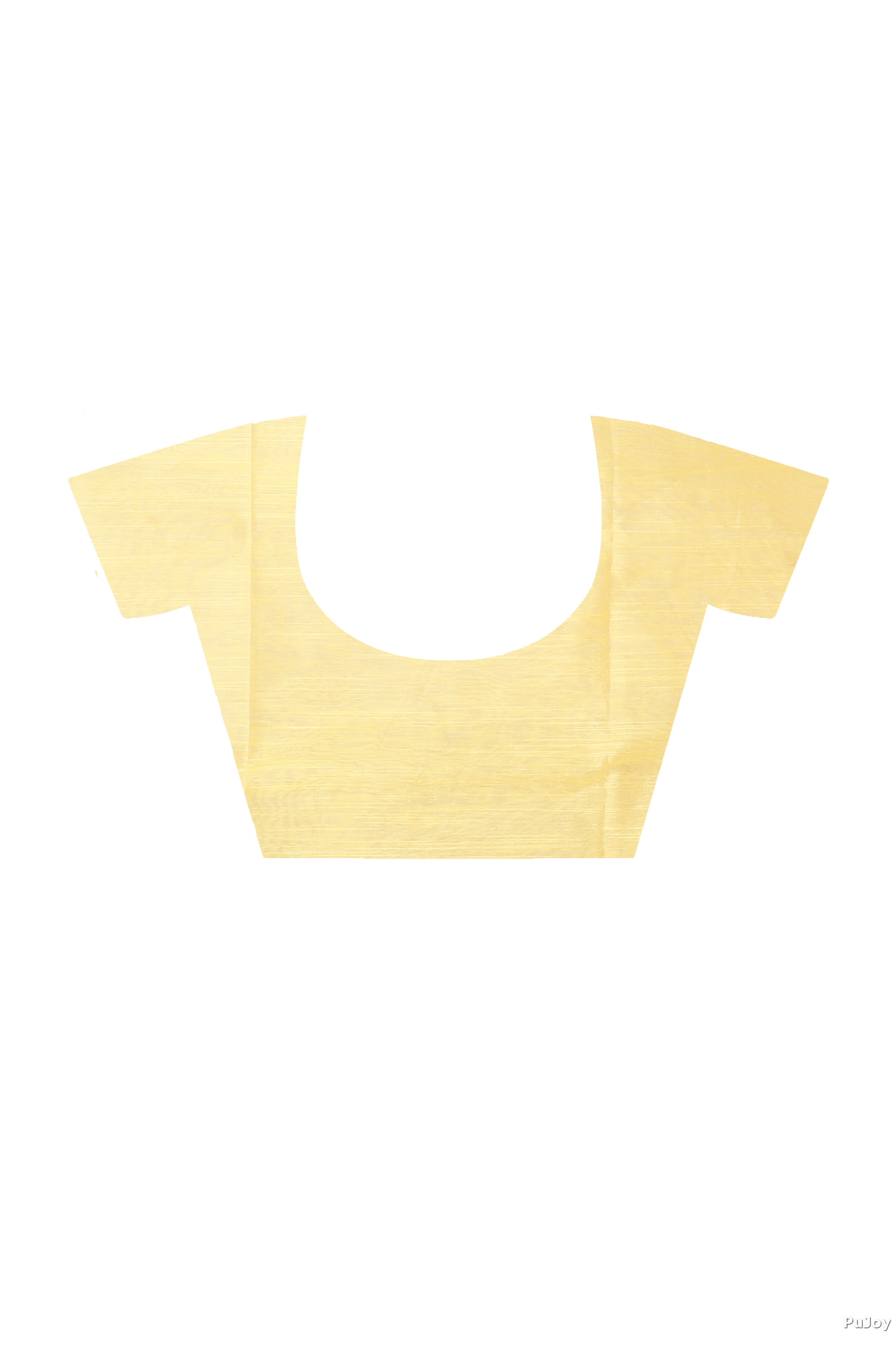 Yellow Blended Cotton Pilu Hand Loom Saree (1405)