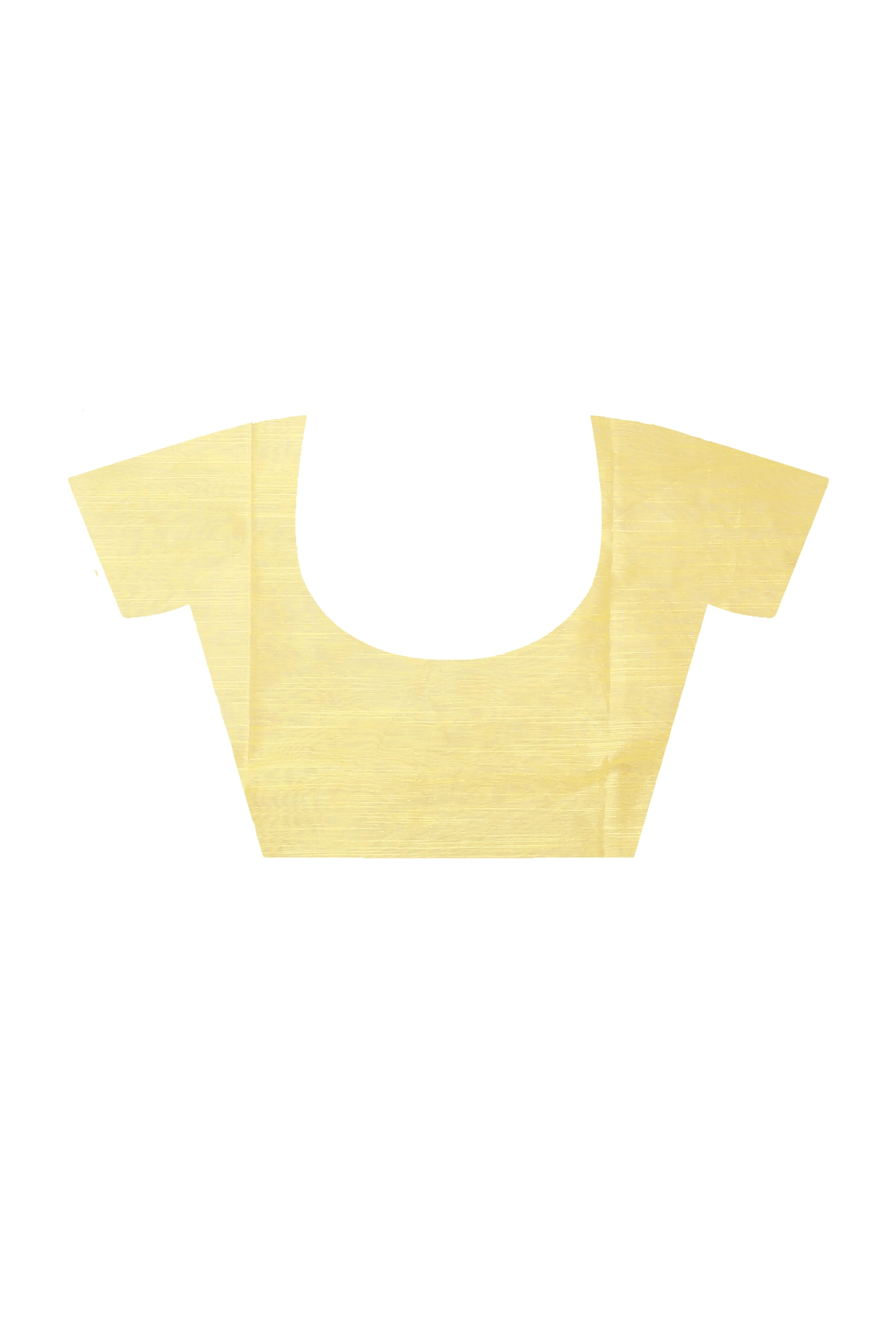 Yellow Blended Cotton Pilu Hand Loom Saree (1405)