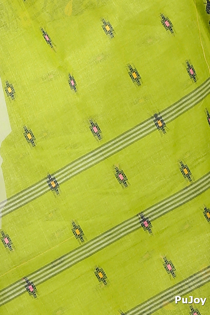 Green Pure Cotton Lucy Tant Saree (1415)