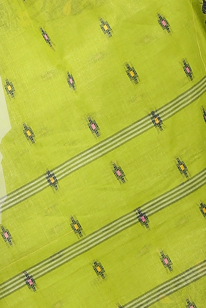 Green Pure Cotton Lucy Tant Saree (1415)