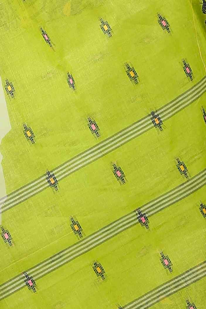 Green Pure Cotton Lucy Tant Saree (1415)