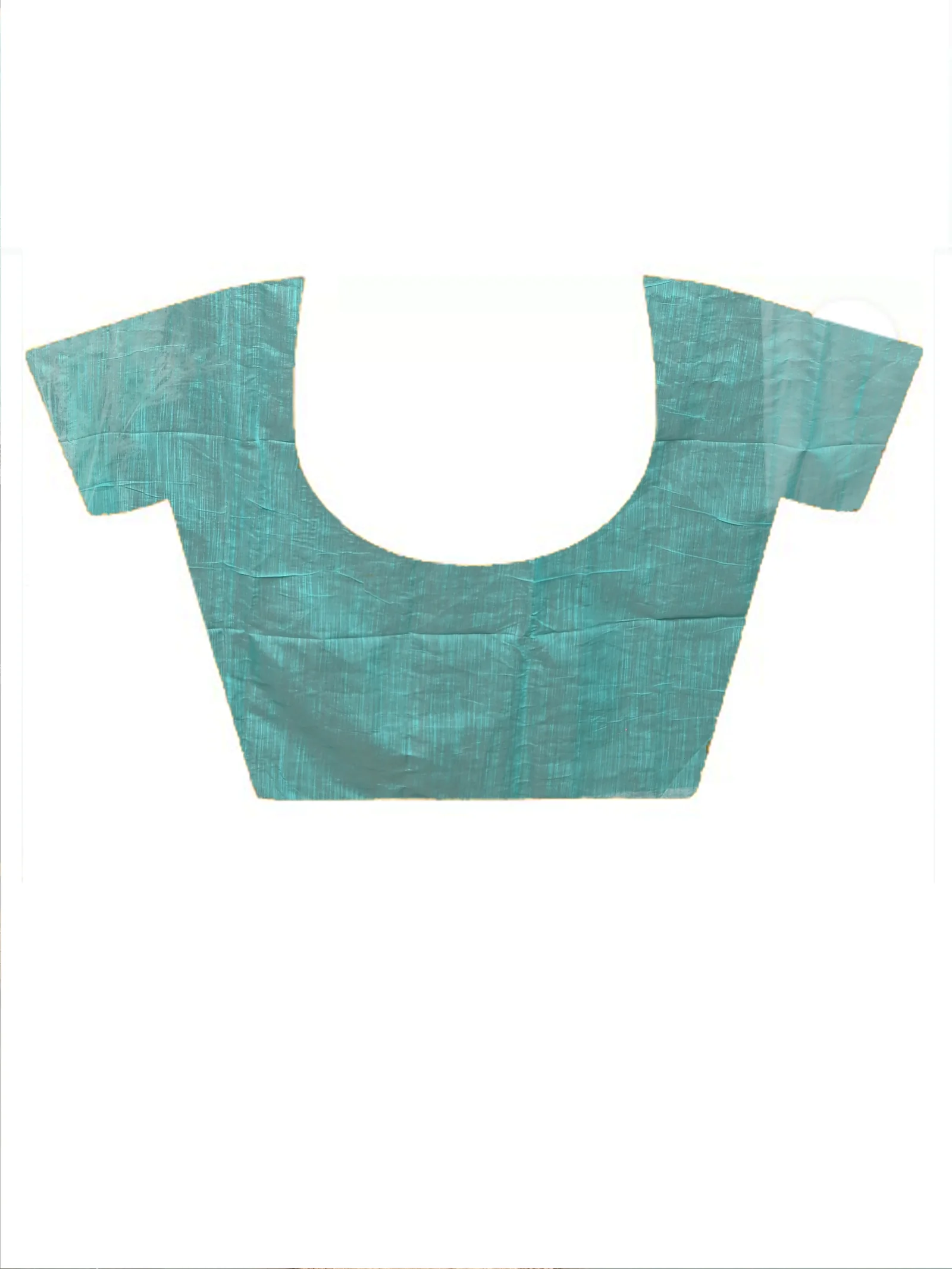 See Blue Cotton Souvar Hand Painted Saree  (142)