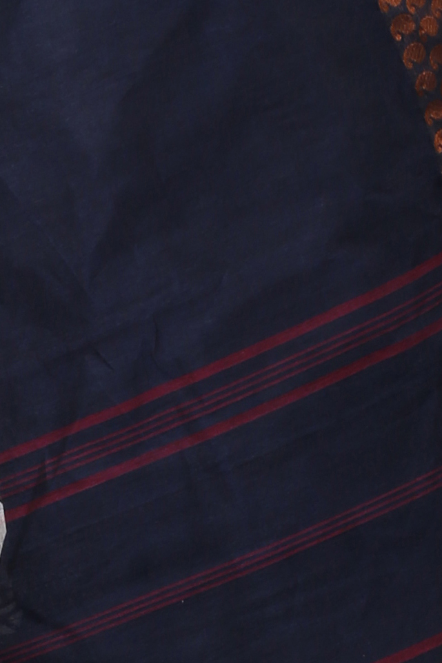 Naby Blue Pure Cotton Lilan Tant Saree (1429)