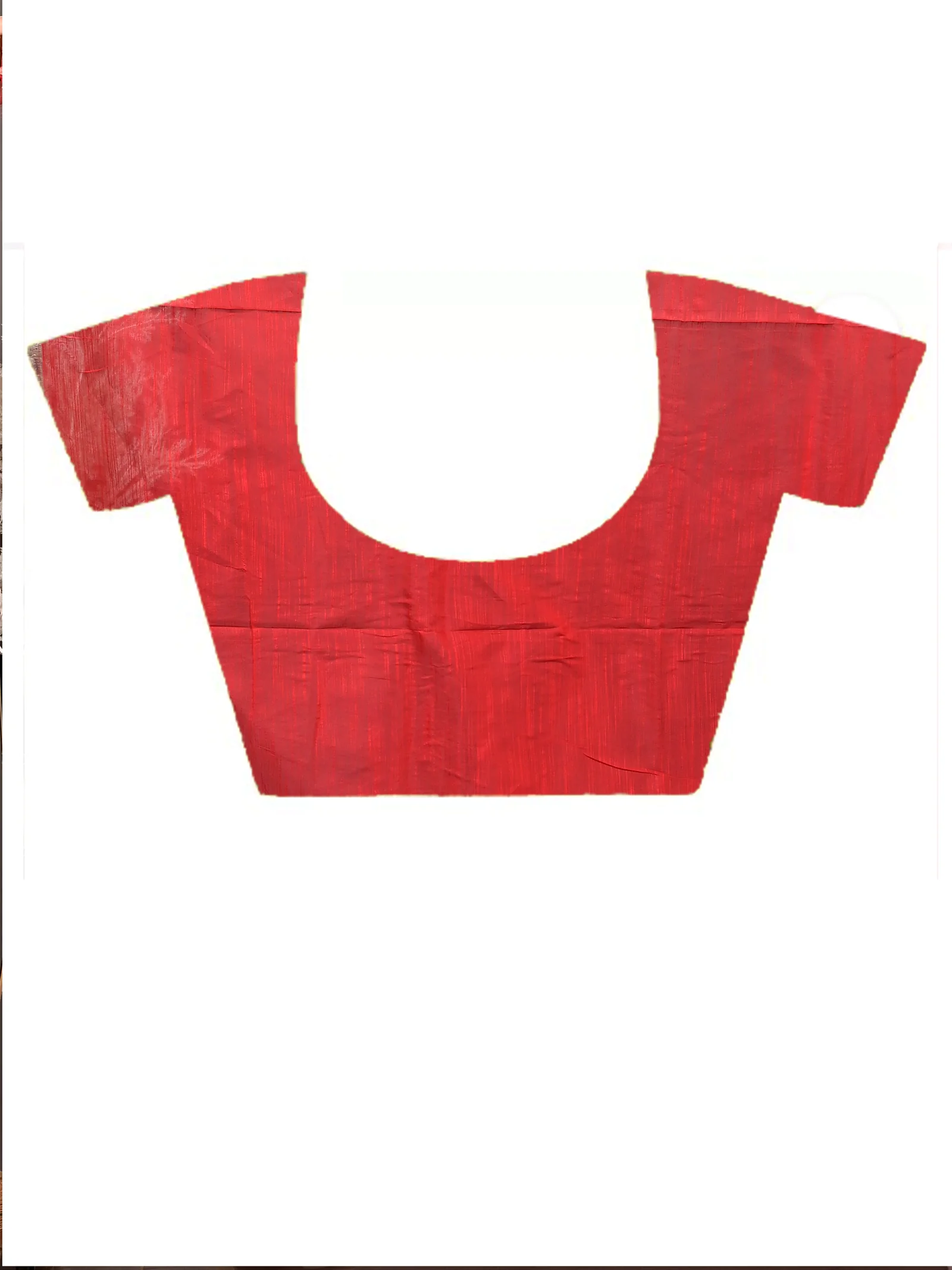 Red Cotton Souvar Hand Painted Saree  (143)