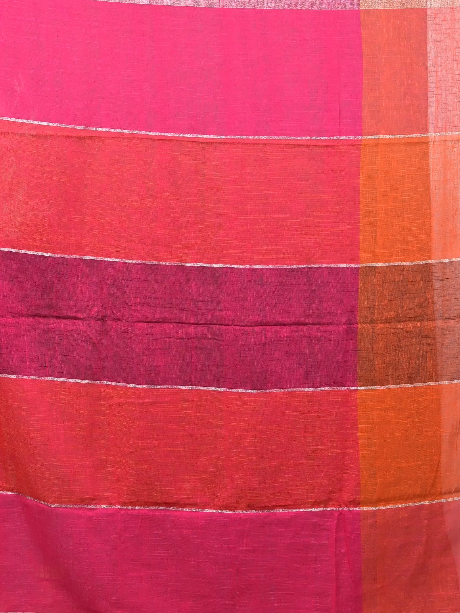 Multi-Coloured Cotton Souvon Handloom Saree  (144)