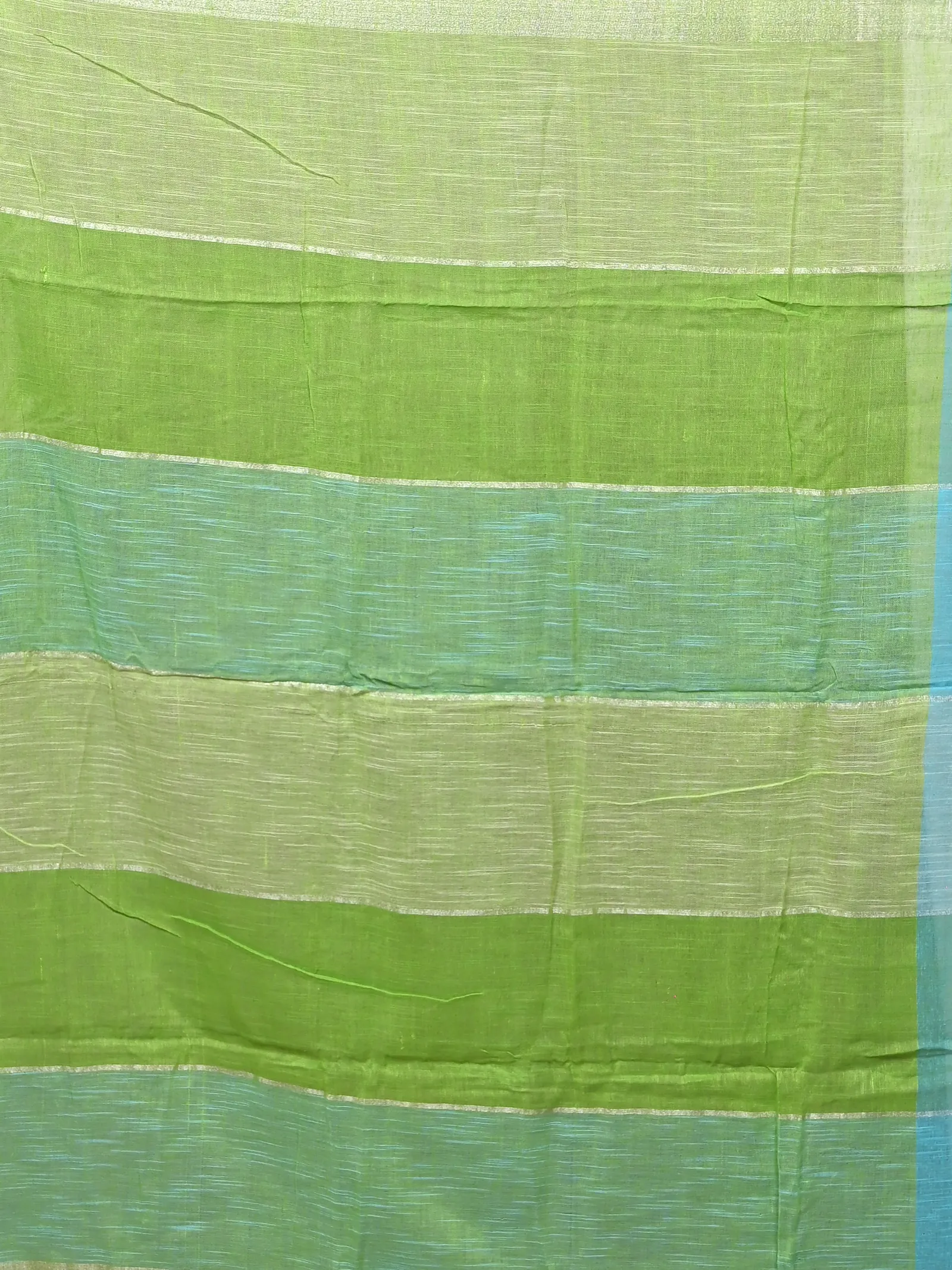 Multi-Coloured Cotton Souvon Handloom Saree  (145)