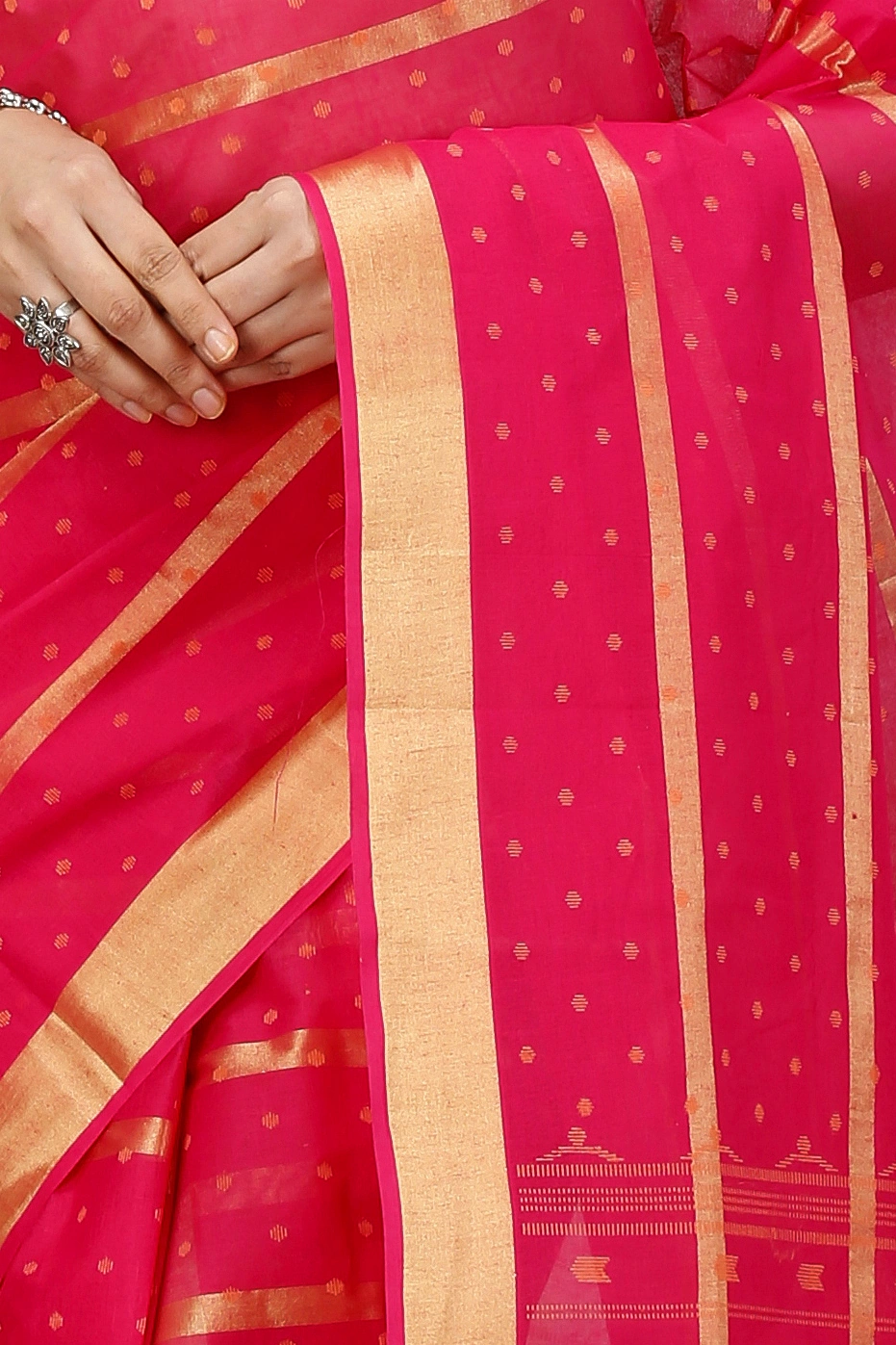 Rani Pure Cotton Mera Tant Saree (1529)
