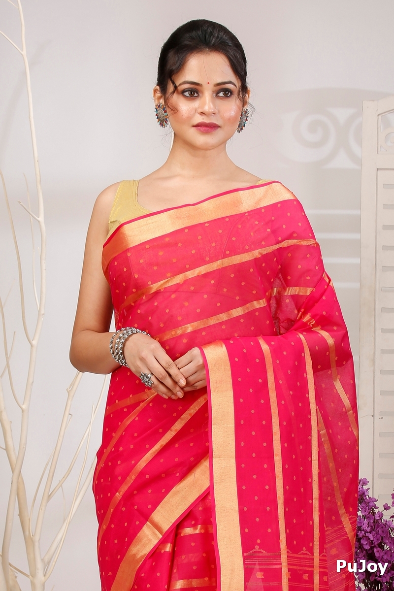 Rani Pure Cotton Mera Tant Saree (1529)