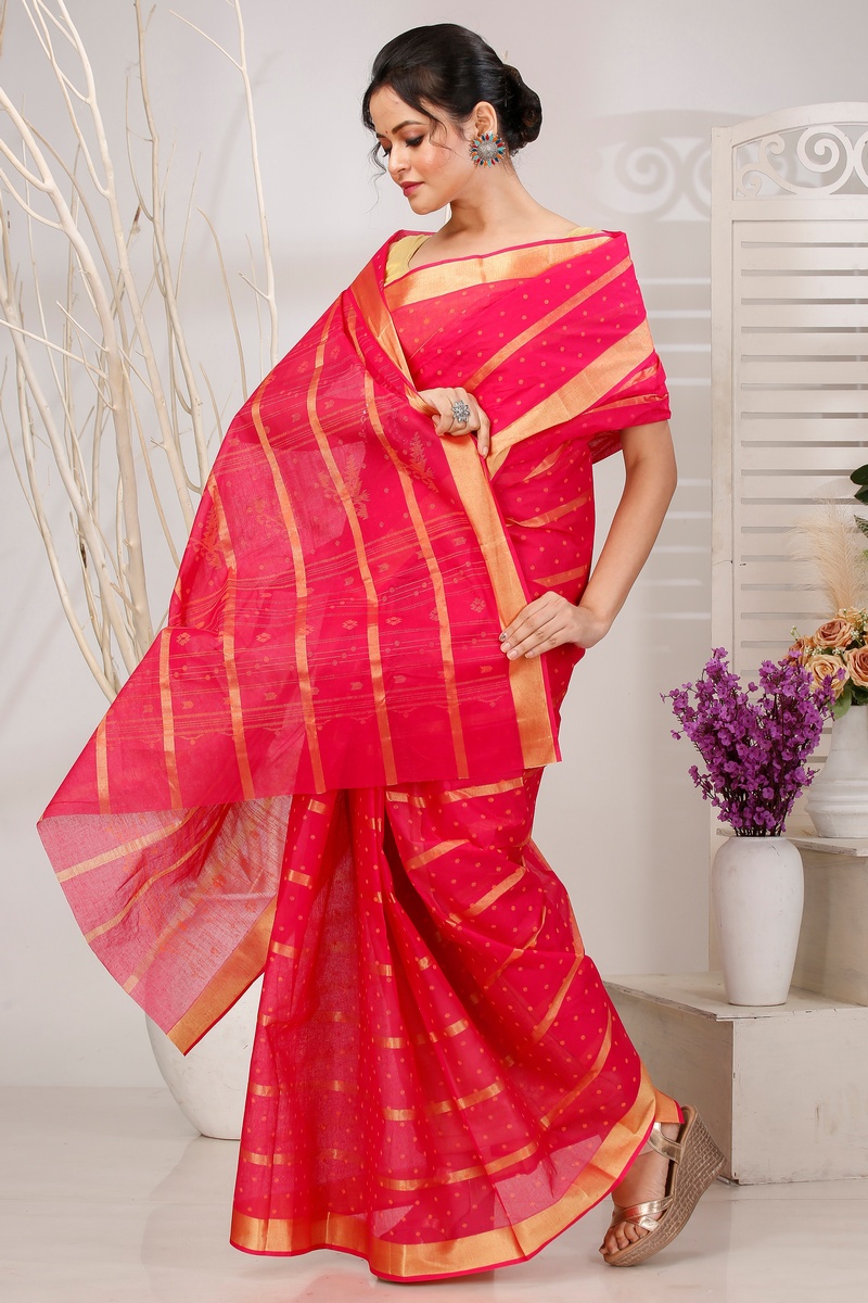 Rani Pure Cotton Mera Tant Saree (1529)