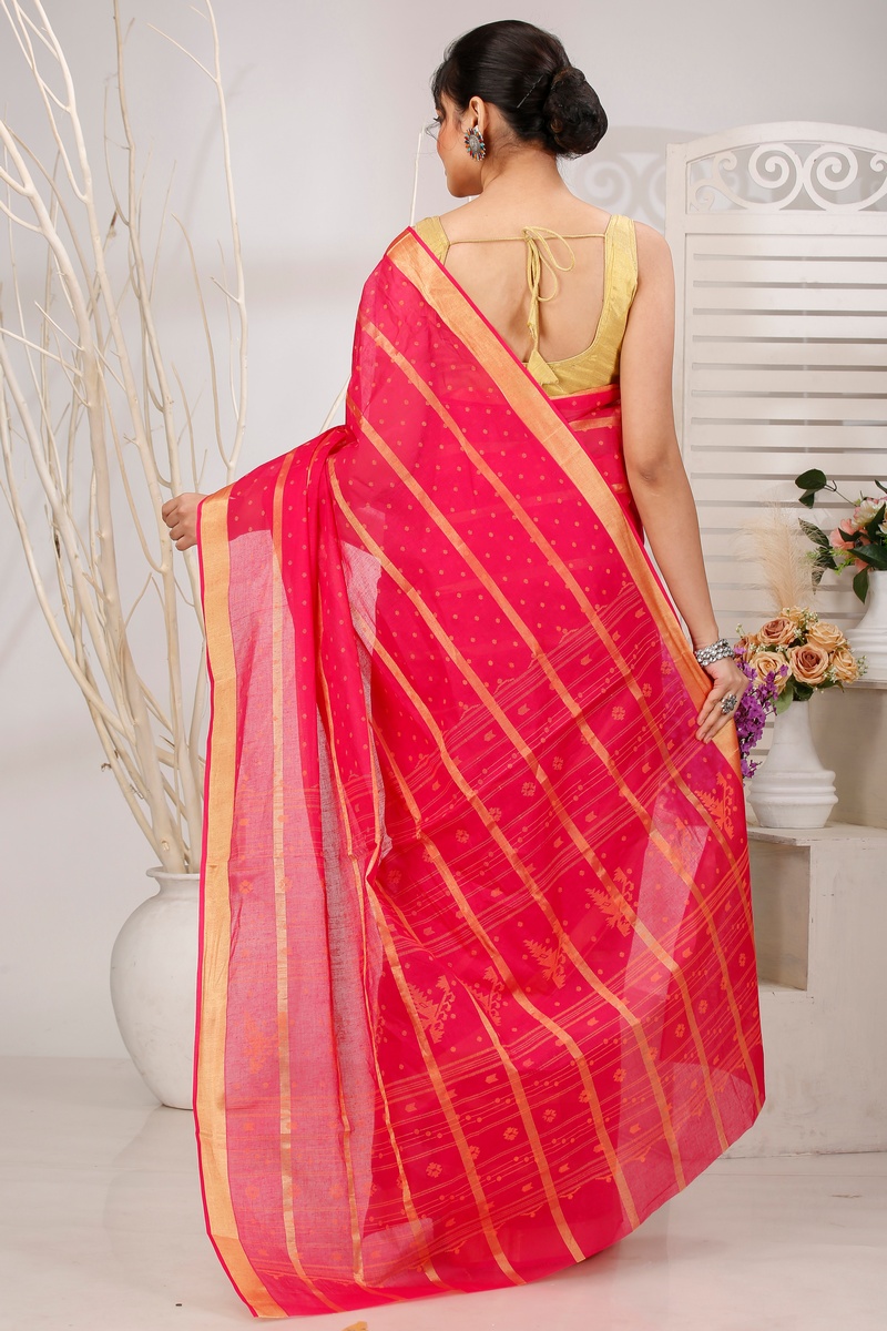 Rani Pure Cotton Mera Tant Saree (1529)