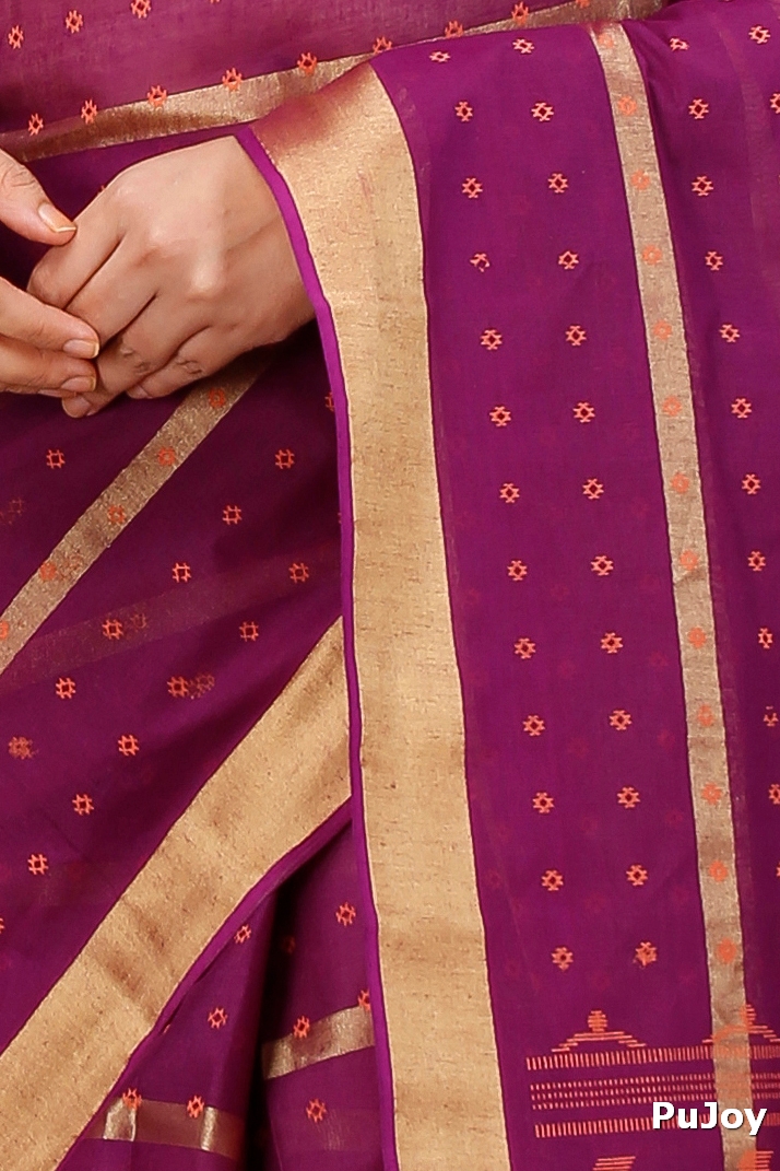 Parpel Pure Cotton Mera Tant Saree (1530)