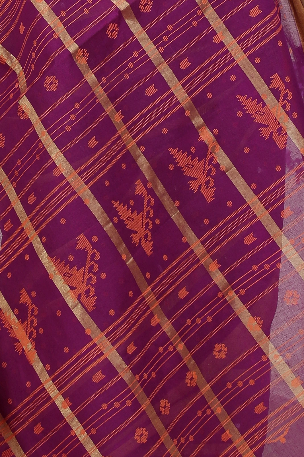 Parpel Pure Cotton Mera Tant Saree (1530)