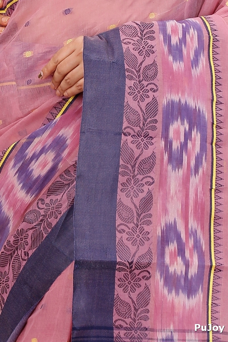 Brown Pure Cotton Moli Tant Saree (1534)
