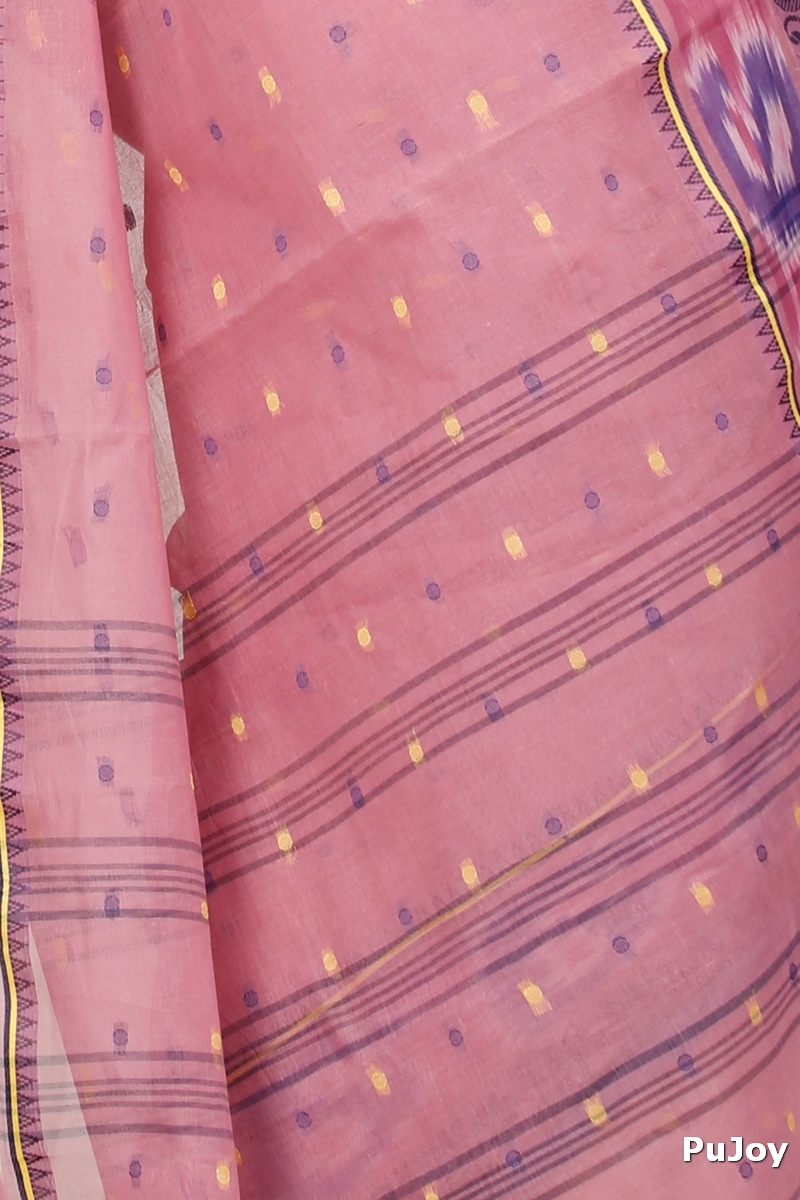 Brown Pure Cotton Moli Tant Saree (1534)