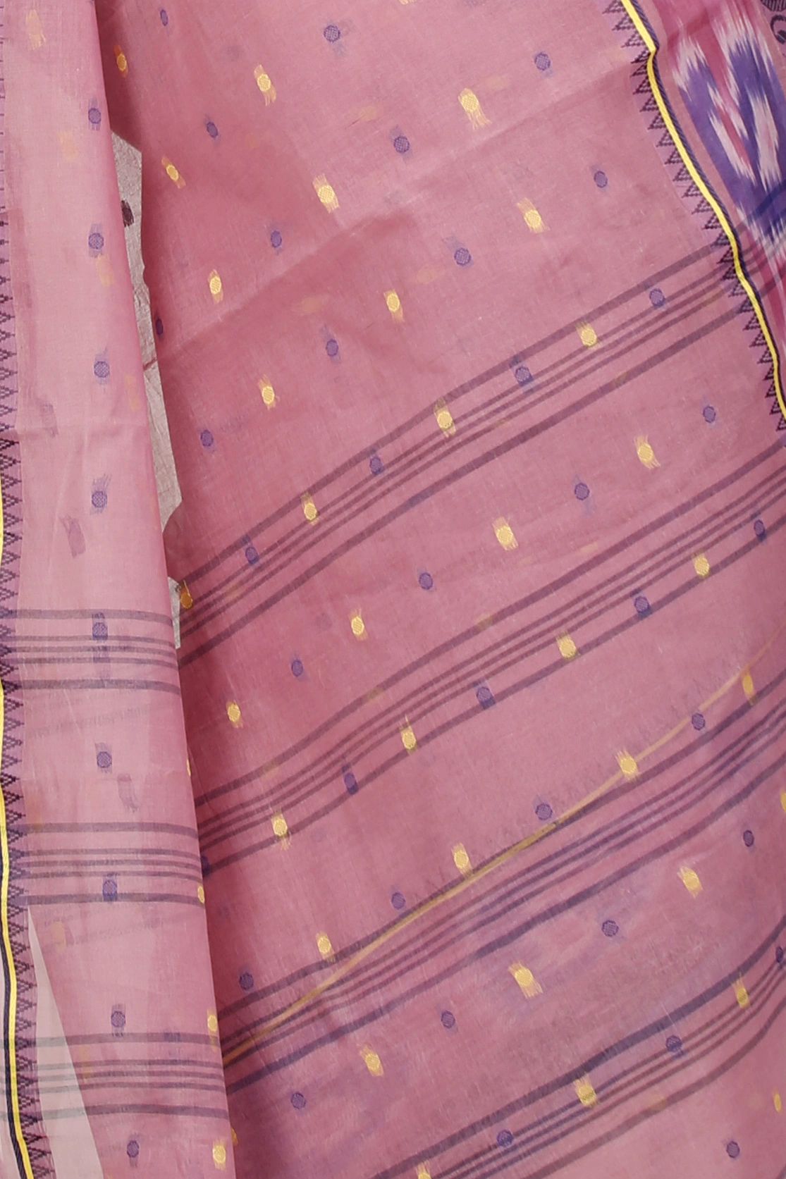 Brown Pure Cotton Moli Tant Saree (1534)