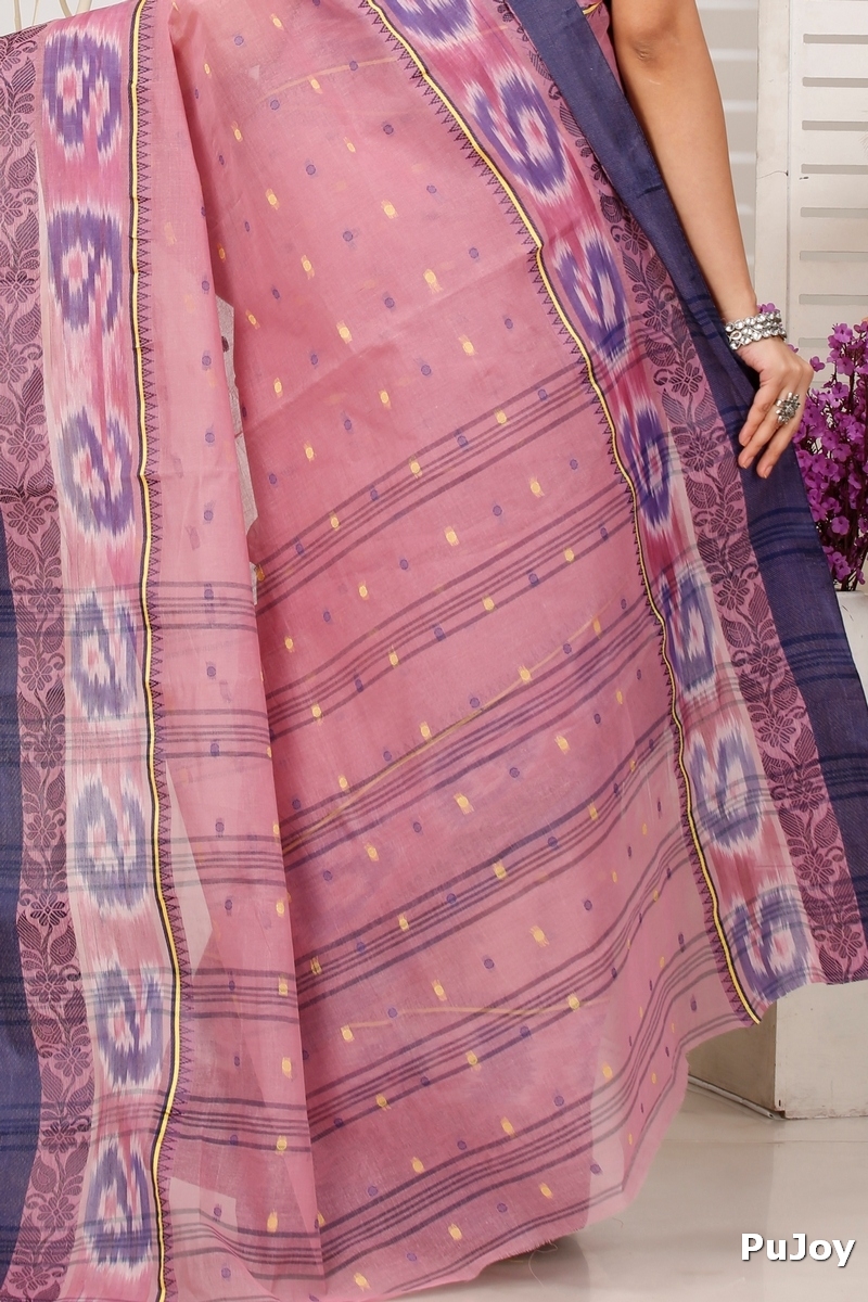 Brown Pure Cotton Moli Tant Saree (1534)