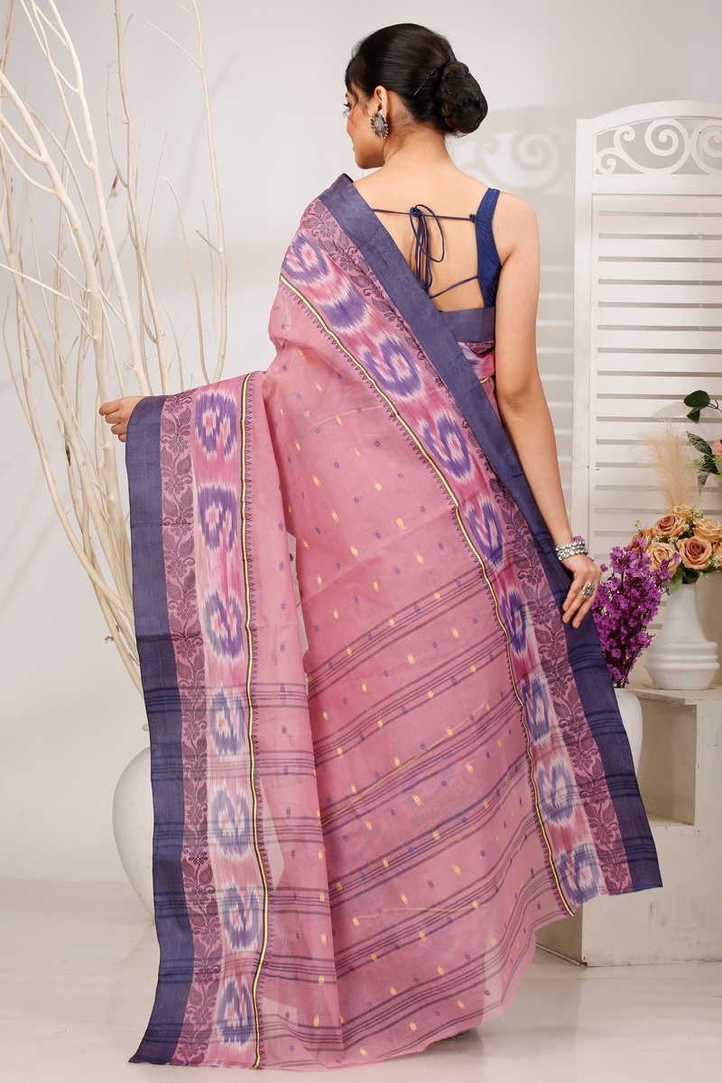 Brown Pure Cotton Moli Tant Saree (1534)