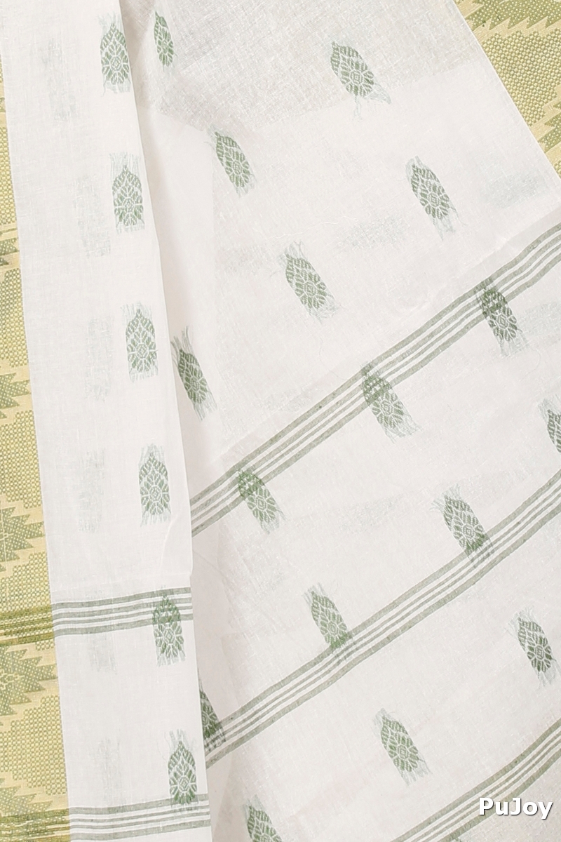 Green Pure Cotton Sadasob Tant Saree (1540)