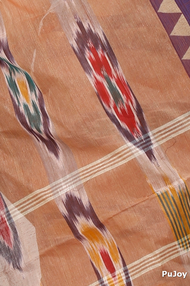 Brown Pure Cotton Mili Tant Saree (1542)