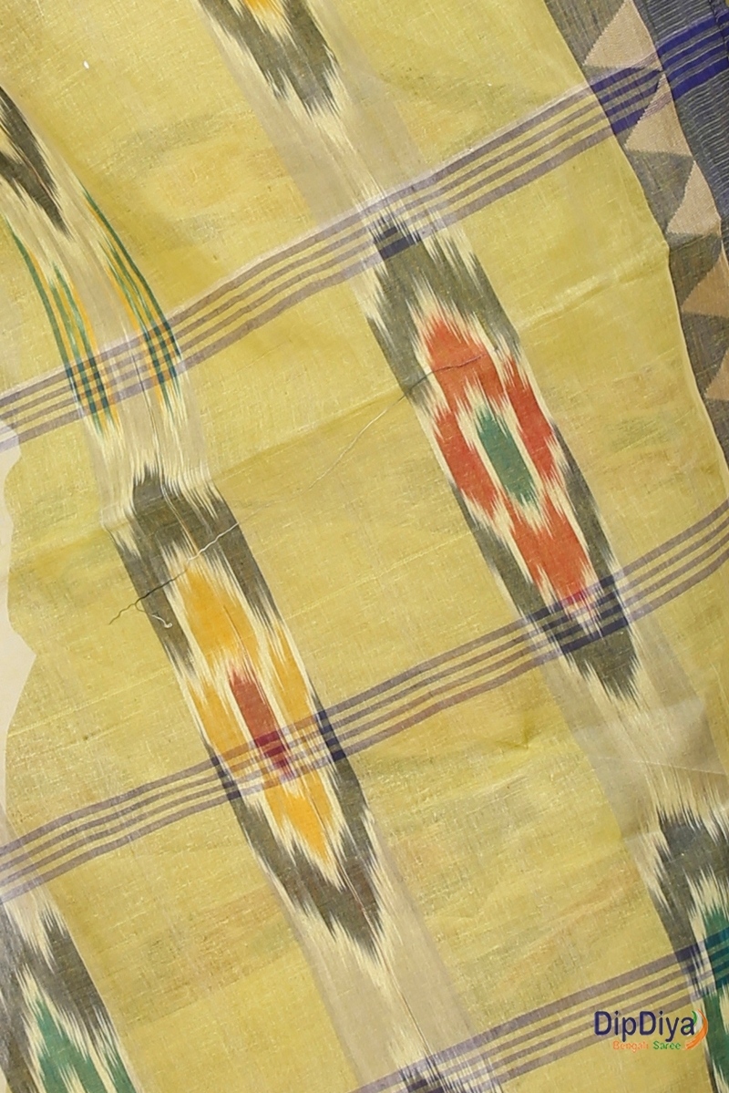 Green Pure Cotton Mili Tant Saree (1543)