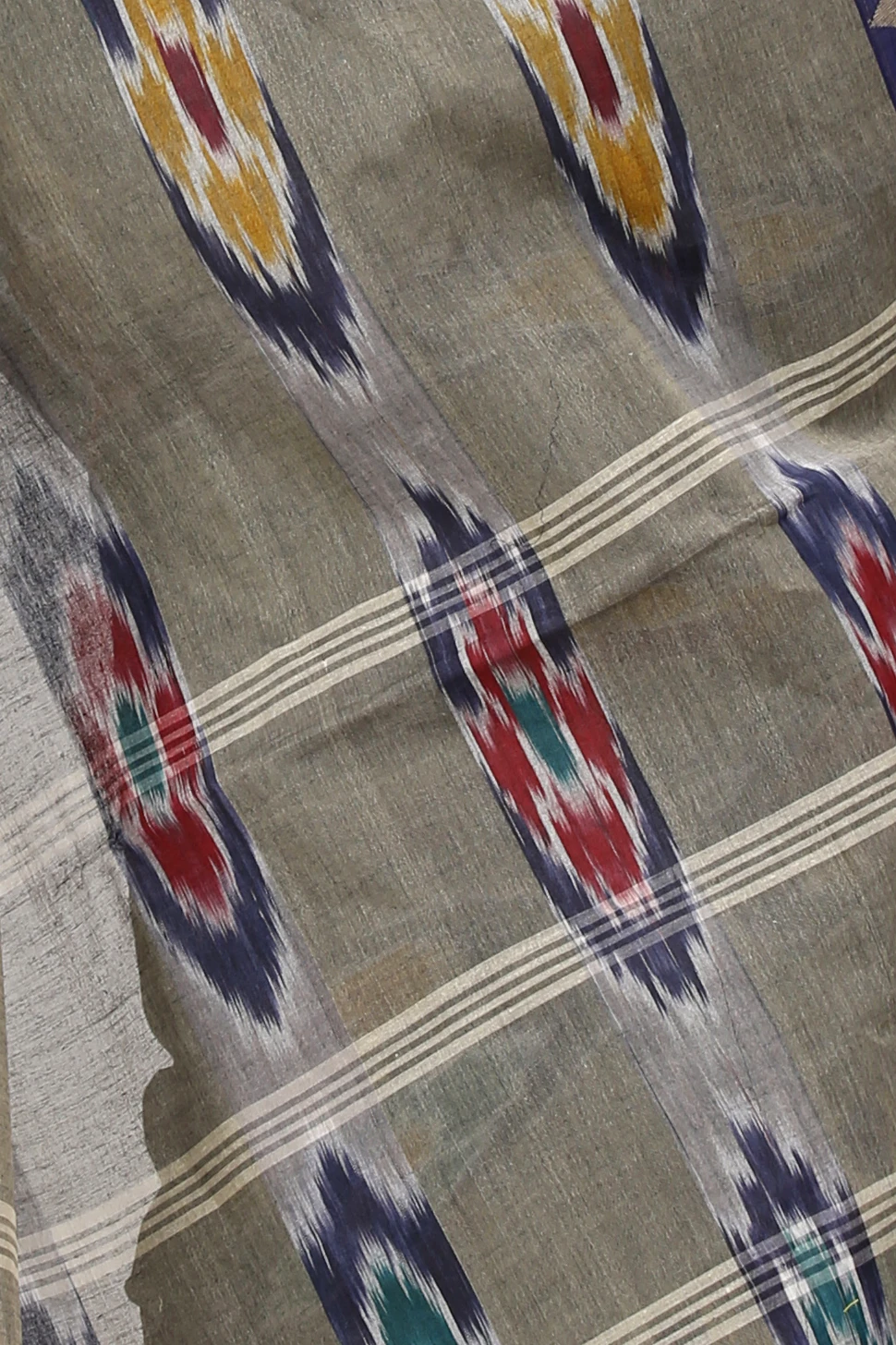 Grey Pure Cotton Mili Tant Saree (1544)