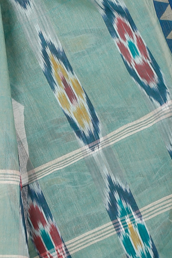 See Green Pure Cotton Mili Tant Saree (1545)