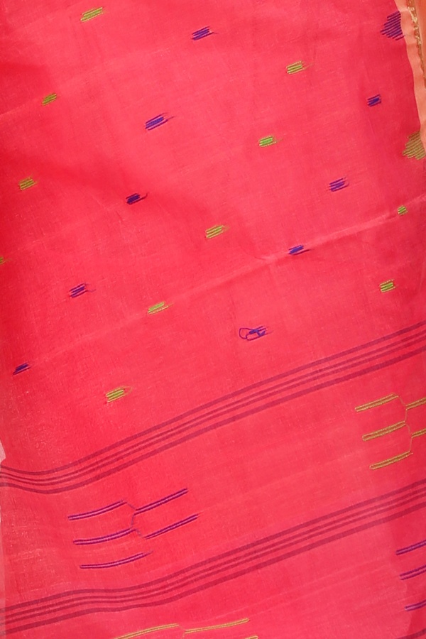 Pink Pure Cotton Metu Tant Saree (1563)