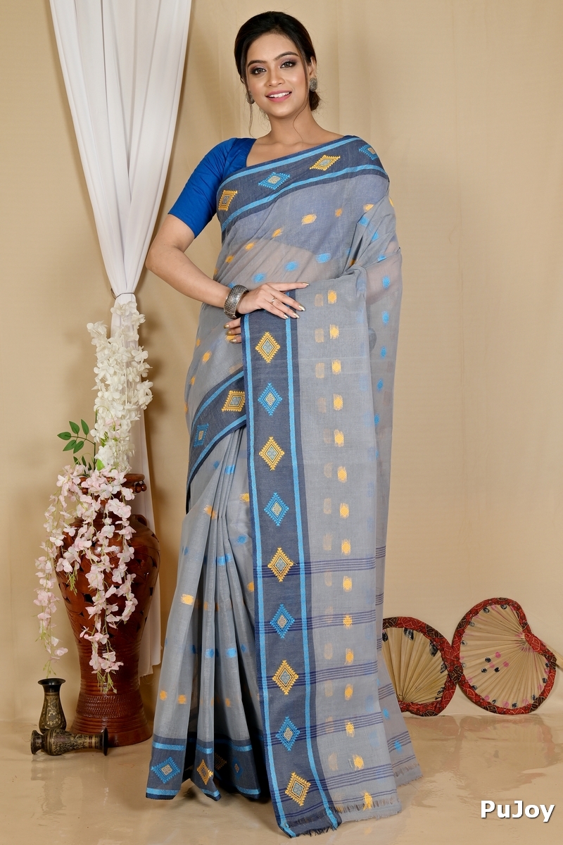 Assh Pure Cotton Apula Tant Saree (1622)