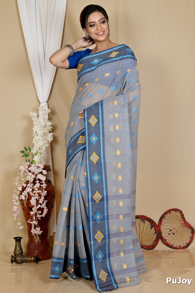 Assh Pure Cotton Apula Tant Saree (1622)