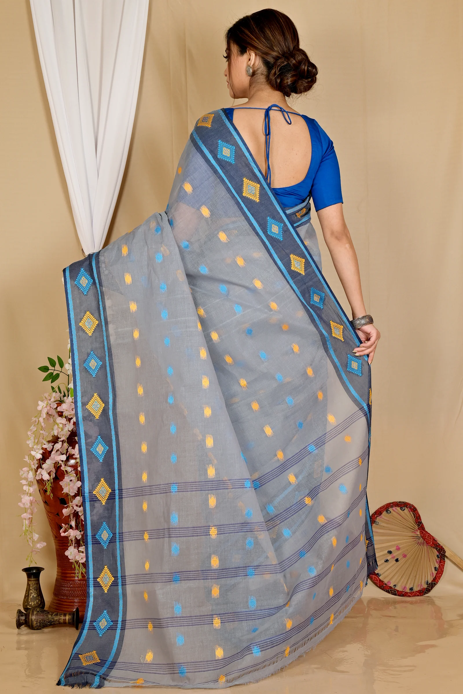 Assh Pure Cotton Apula Tant Saree (1622)