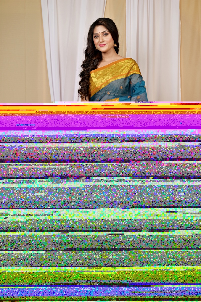 Green Pure Cotton Atula Tant Saree (1631)